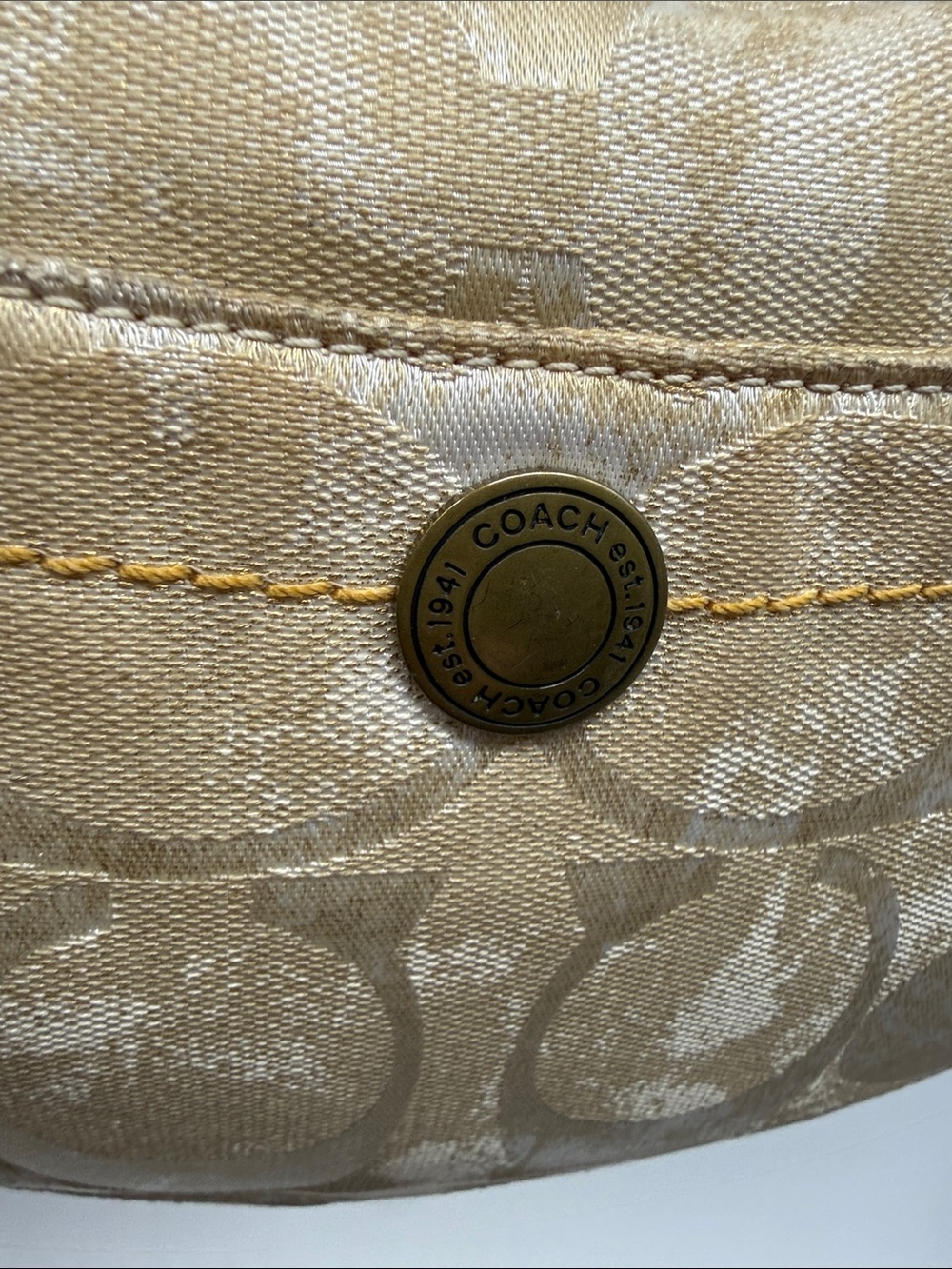 Vintage cream and tan Coach - Picture 8 of 17
